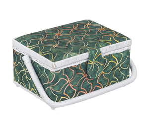 BOX na šití - 24x17,5x13 cm - zelená