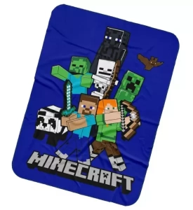 Carbotex Dětská deka Minecraft Time to Mine 110x140 cm