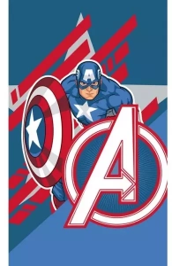 Dětský froté ručník Avengers Kapitán Amerika 30x50 cm