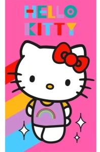 Dětský froté ručník Hello Kitty Rainbow 30x50 cm