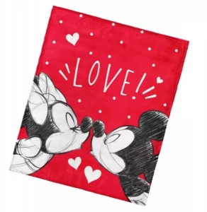 Carbotex Dětská deka Mickey a Minnie Mouse Love 130x160 cm