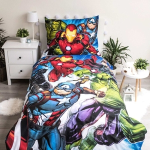 Jerry Fabrics povlečení bavlna Avengers Brands 02 140x200+70x90 cm  