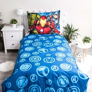 Jerry Fabrics povlečení bavlna Avengers Brands 02 140x200+70x90 cm  