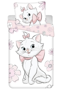 Jerry Fabrics povlečení bavlna Marie Cat Flowers 03 140x200+70x90 cm
