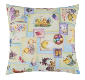 Bellatex Polštářek EMA Velikonoce 45x45 cm Patchwork velikonoční