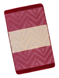 Bellatex BANY 60x100 cm 60x100 cm Chevron burgundy